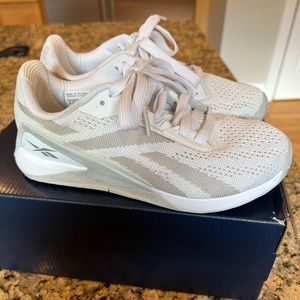 White Reebok Nano X Training Shoes